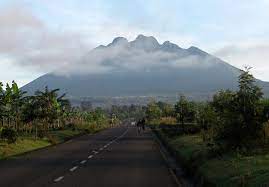 The Mount Sabyinyo extinct volcano
